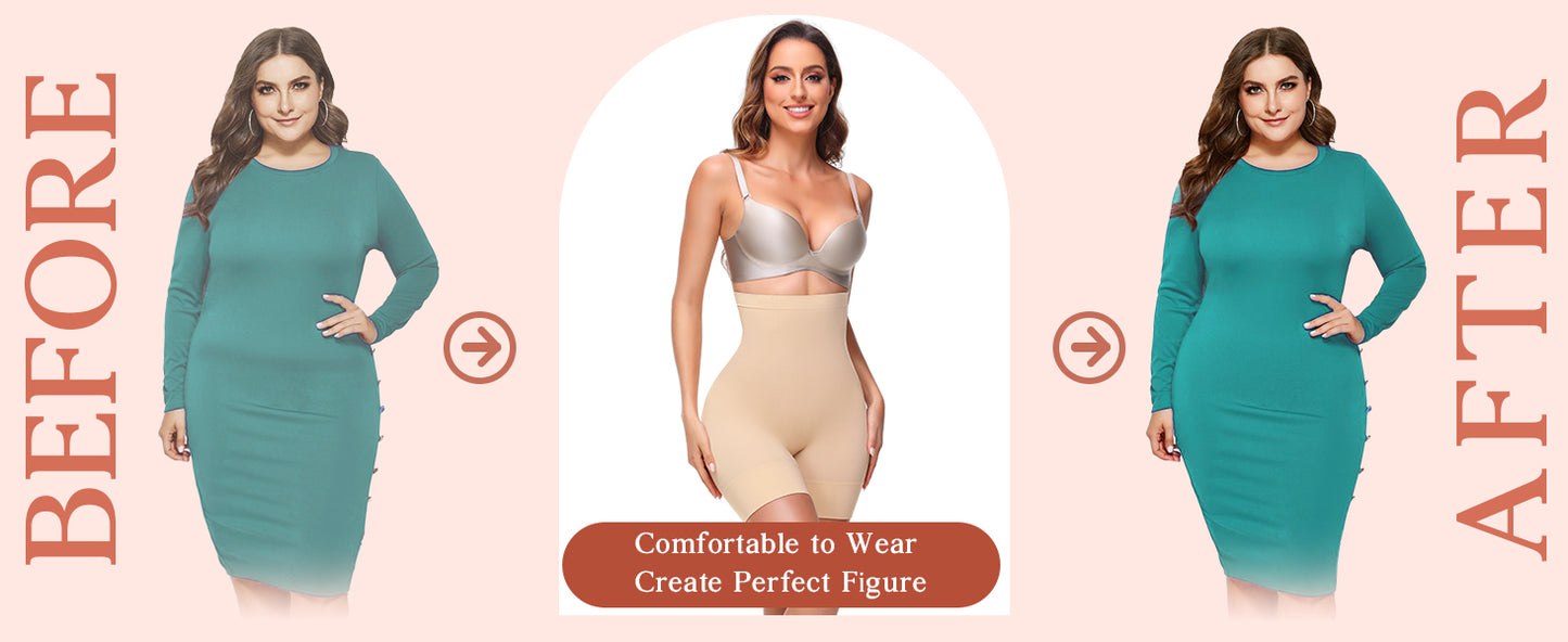 4-in-1 Shaper – Quick Slim Shape Wear for Tummy, Back, Thighs & Hips | Effective Seamless Tummy Tucker