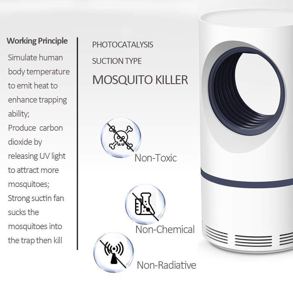 Electronic LED Mosquito Killer Lamp – USB Powered, Safe & Chemical-Free Insect Trap for Home, Bedroom & Outdoor Use