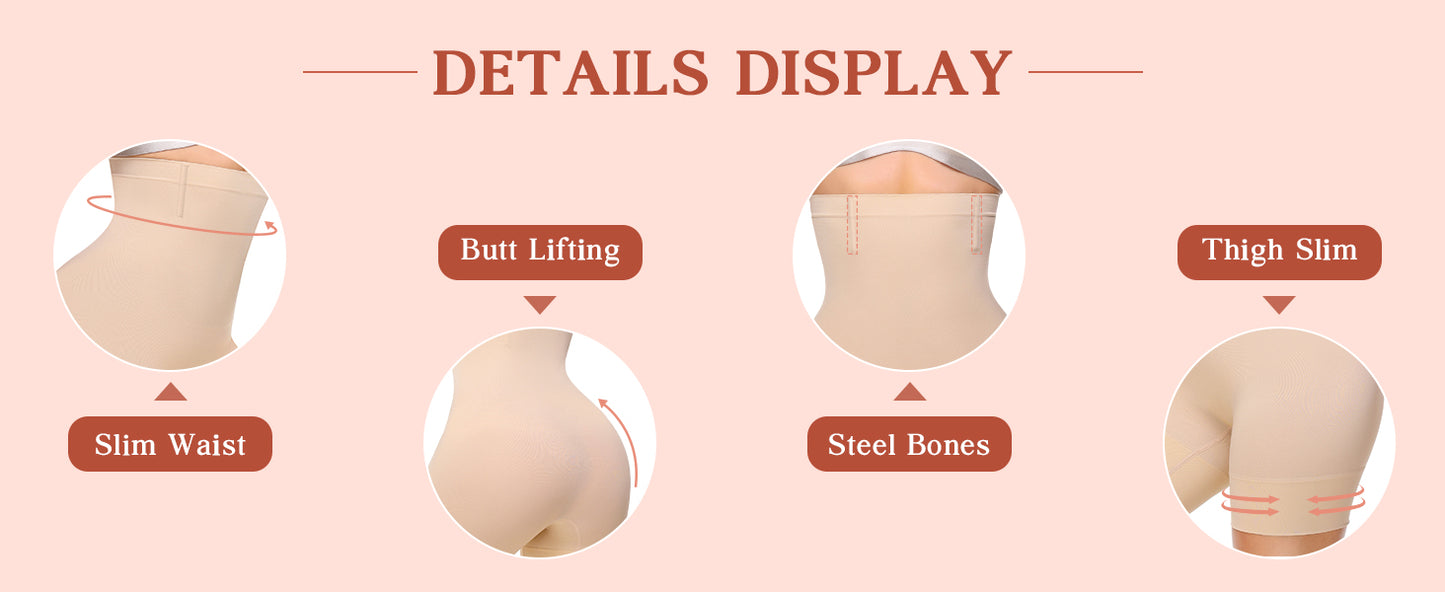 4-in-1 Shaper – Quick Slim Shape Wear for Tummy, Back, Thighs & Hips | Effective Seamless Tummy Tucker