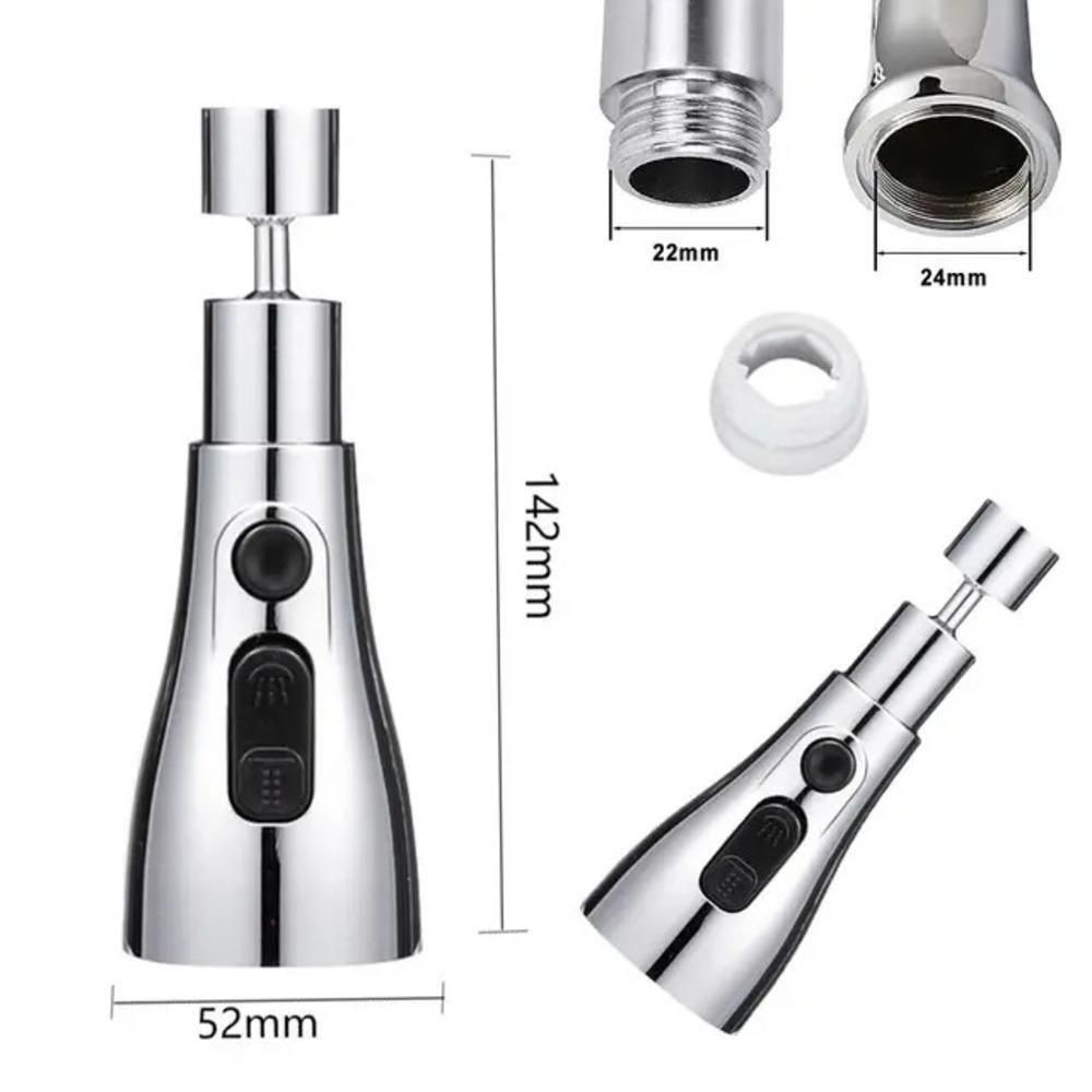 3-in-1 Adjustable Kitchen Sink Faucet Nozzle