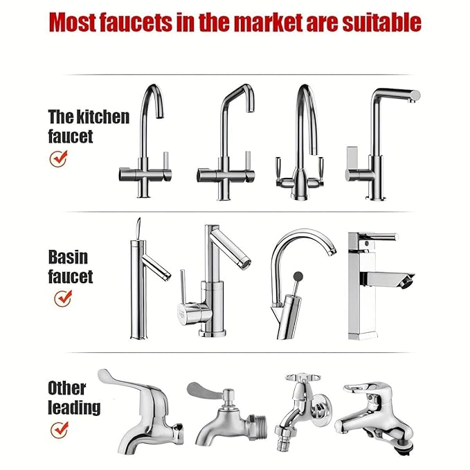 3-in-1 Adjustable Kitchen Sink Faucet Nozzle