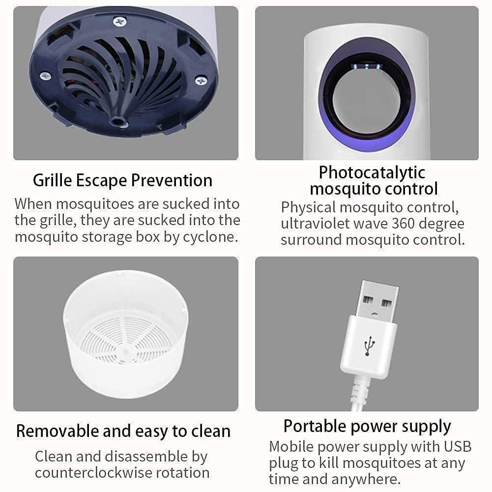 Electronic LED Mosquito Killer Lamp – USB Powered, Safe & Chemical-Free Insect Trap for Home, Bedroom & Outdoor Use