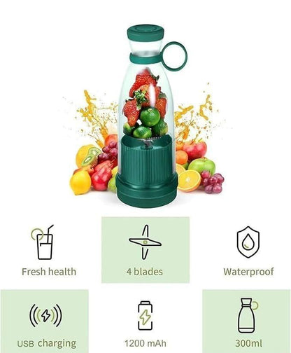 Portable Mini Juice Blender | USB Rechargeable Smoothie Maker Bottle