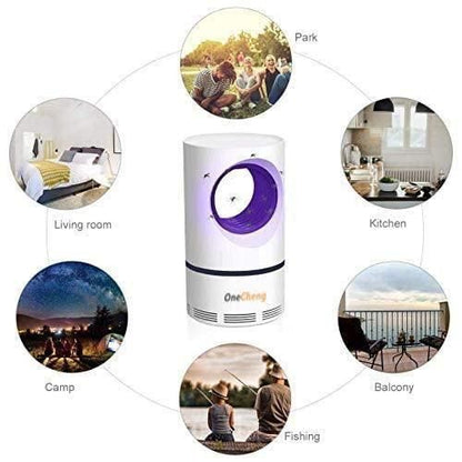Electronic LED Mosquito Killer Lamp – USB Powered, Safe & Chemical-Free Insect Trap for Home, Bedroom & Outdoor Use
